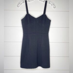 Urban Outfitters Sparkle & Fade Black Corset Rear Cut Out Mini Dress Size XS